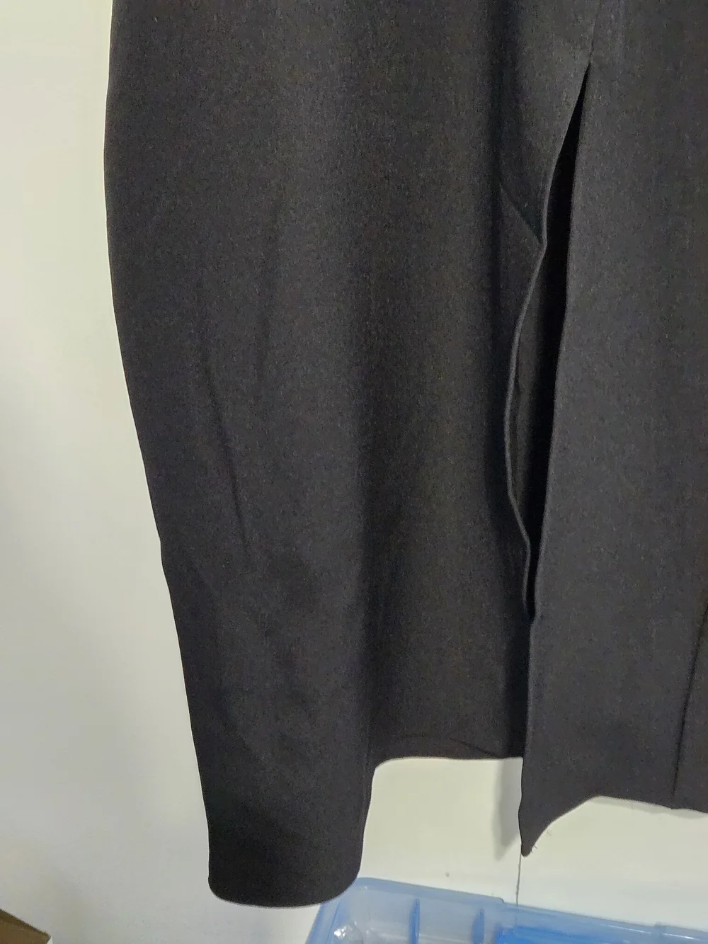 Mango Black Maxi Dress Womens Size 8 Side Cutout‎ Chain Detail Long Sleeve